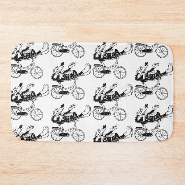 Item preview, COFFEE PLEASE DOG ON BIKE CUTE FUNNY designed and sold by aydapadi.