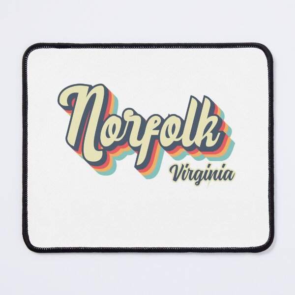 Item preview, Norfolk City Virginia Retro Vintage 70s rainbow designed and sold by Teelogic.