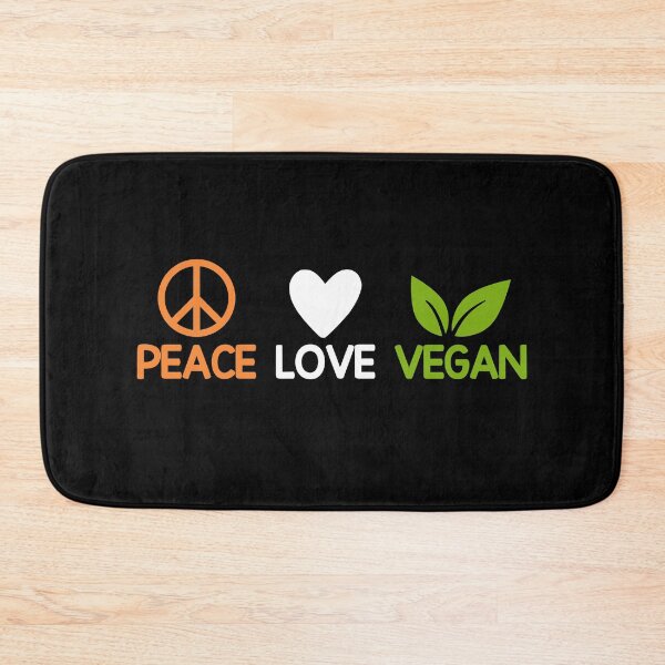 Item preview, Peace, Love and Vegan designed and sold by Genjitsu-Art.