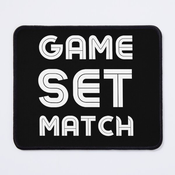 Item preview, GAME SET MATCH v2 WHITE Tennis Channel designed and sold by OutofFocusShop.