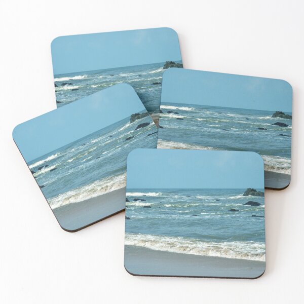 Item preview, Ocean/Sea Waves Beach Sand and Rock Stones Beautiful Blue Background designed and sold by Mohammed Sohail Khan.
