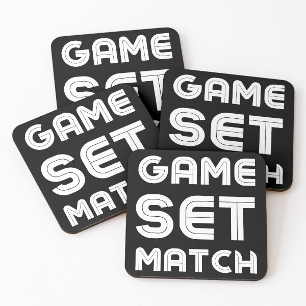 Item preview, GAME SET MATCH v2 WHITE Tennis Channel designed and sold by OutofFocusShop.