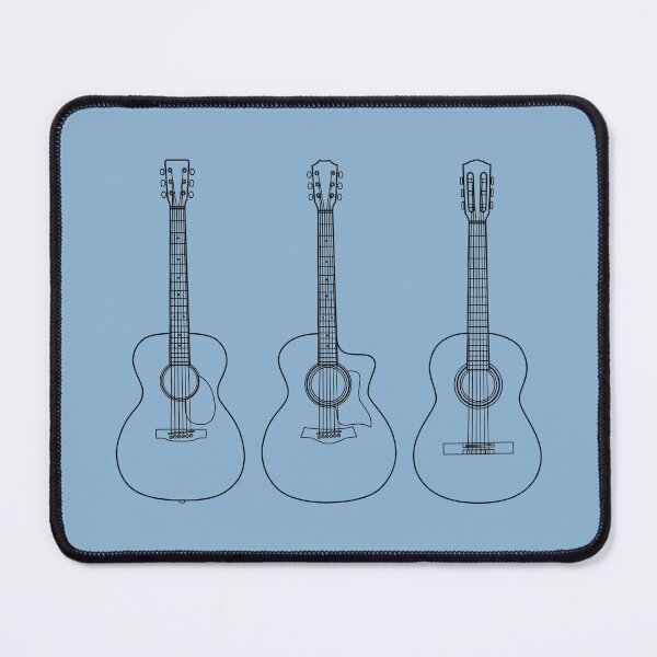 Item preview, Acoustic Guitar Collection Outline Light Theme designed and sold by nightsworthy.