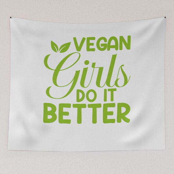 Item preview, Vegan girls do it better  designed and sold by Genjitsu-Art.