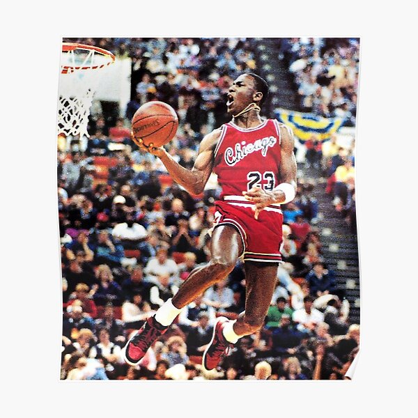 Michael Jordan Dunk Wall Art for Sale | Redbubble