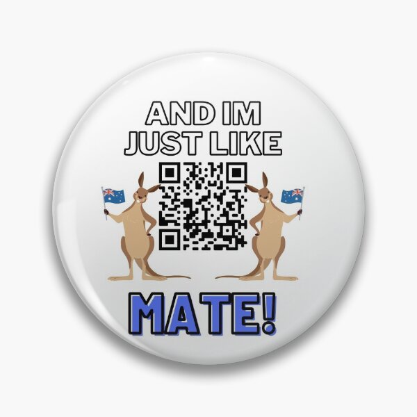 Artikelvorschau, "Australischer Mate" QR-Code-Design entworfen und verkauft von QRcodeTees.