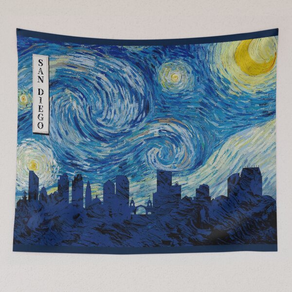 Item preview, San Diego Van Gogh Starry Night designed and sold by DFerraz.