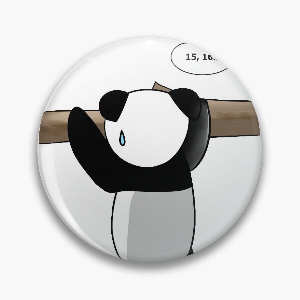 Item preview, Panda working out designed and sold by BeccaKenDesigns.