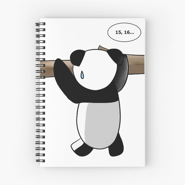 Item preview, Panda working out designed and sold by BeccaKenDesigns.