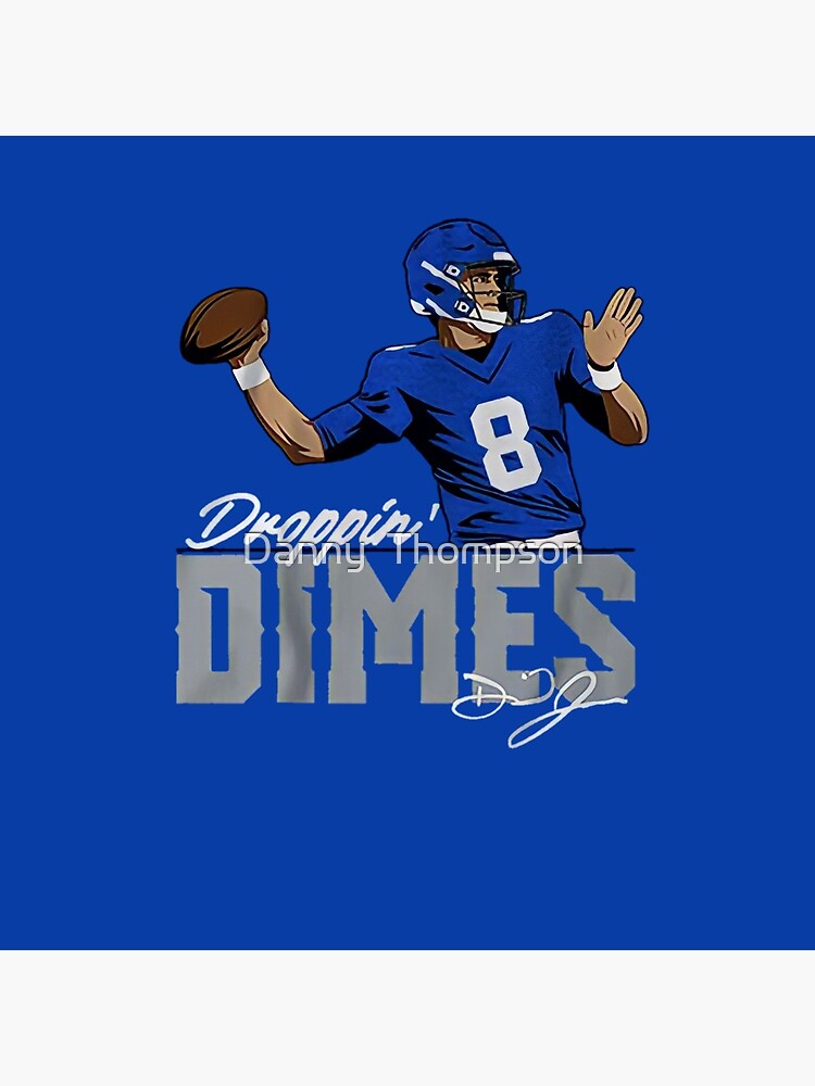 Daniel Jones Football Paper Poster Giants - Daniel Jones - Sticker