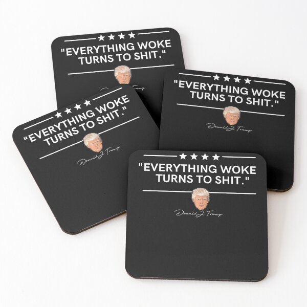 Item preview, Funny Trump "Everything Woke Turns to Shit" Political Gift  designed and sold by AlvaShop.