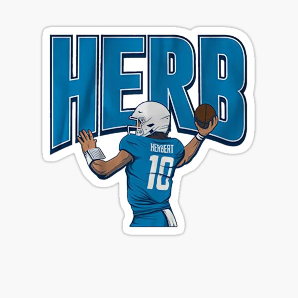 Los Angeles Chargers: Justin Herbert - NFL Removable Adhesive Wall Decal Life-Size Athlete +11 Wall Decals 41W x 78H