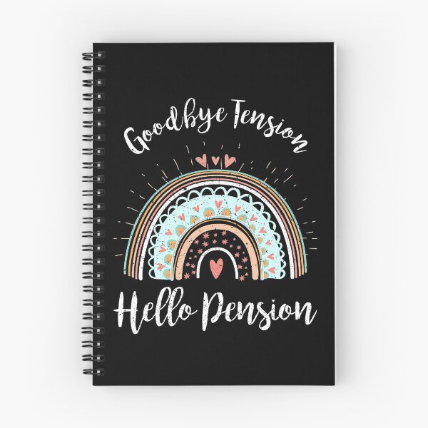 Item preview, Goodbye Tension Hello Pension Retirement Boho Rainbow designed and sold by FucaGirl.