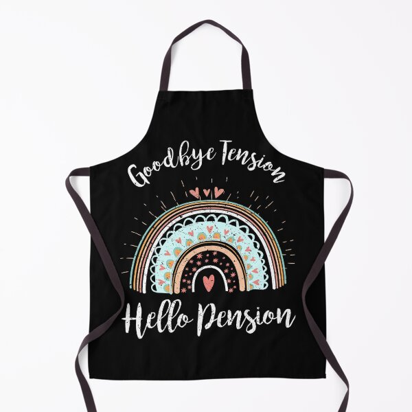 Item preview, Goodbye Tension Hello Pension Retirement Boho Rainbow designed and sold by FucaGirl.