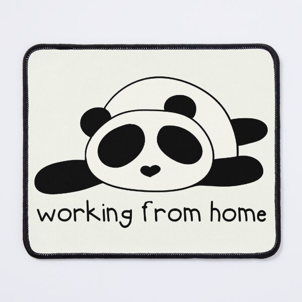Item preview, Working From Home Funny Panda Bear designed and sold by GrimButterfly.