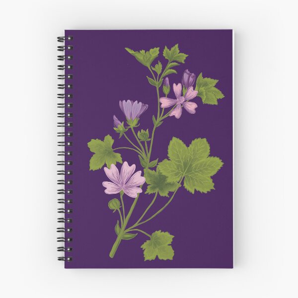 Item preview, Wild mallow botanical drawing designed and sold by Luaillustration.