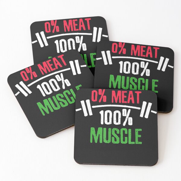 Item preview, 0% Meat 100% Muscle Workout Vegan Bodybuilding Fitness designed and sold by ZacharyMarcus.