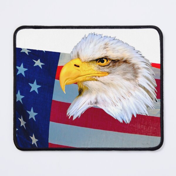 Item preview, Bald Eagle head over the Stars and Stripes designed and sold by Dalyndigital Photography.