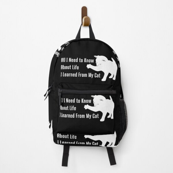 Item preview, All I Need to Know About Life I Learned from My Cat Word with One Cat - Funny designed and sold by Vasabi88.
