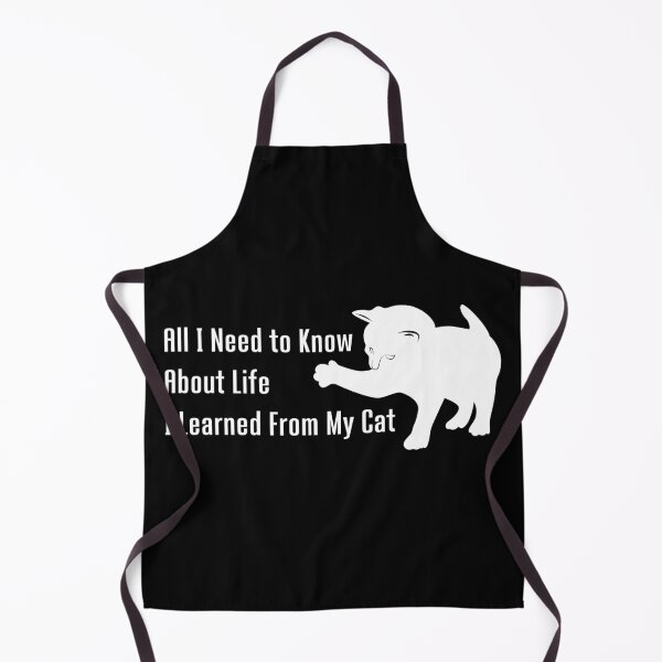 Item preview, All I Need to Know About Life I Learned from My Cat Word with One Cat - Funny designed and sold by Vasabi88.