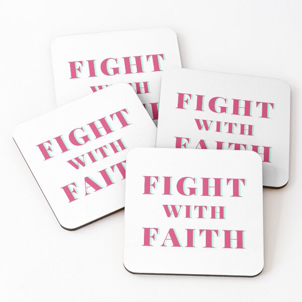 Item preview, Text design with words fight with faith designed and sold by Trianglegreen.