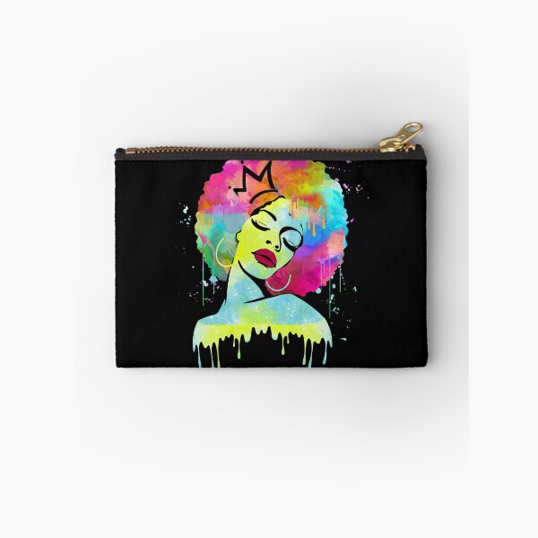 Item preview, Black Queen Afro Melanin Watercolor Art designed and sold by FucaGirl.
