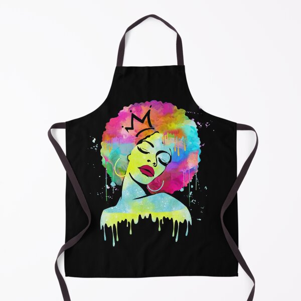 Item preview, Black Queen Afro Melanin Watercolor Art designed and sold by FucaGirl.