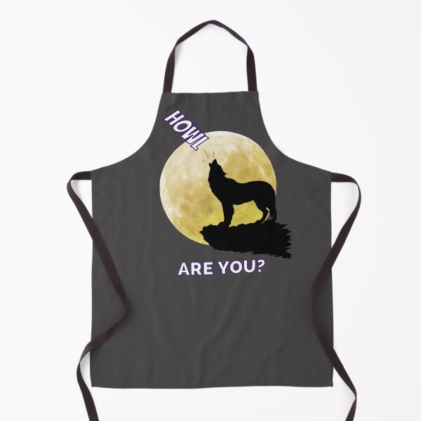Item preview, Howl Are You? Wolf Howling at the Moon - Funny Gift. designed and sold by EZNummus.