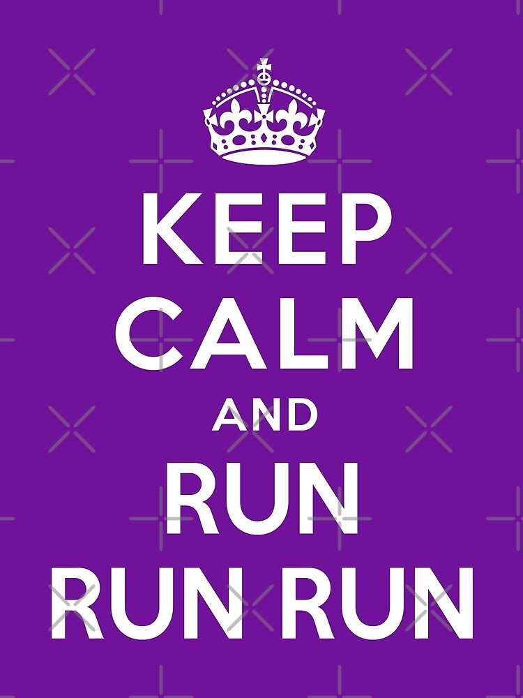 Thumbnail 3 of 3, Scarf, KEEP CALM AND RUN RUN RUN designed and sold by limitlezz.