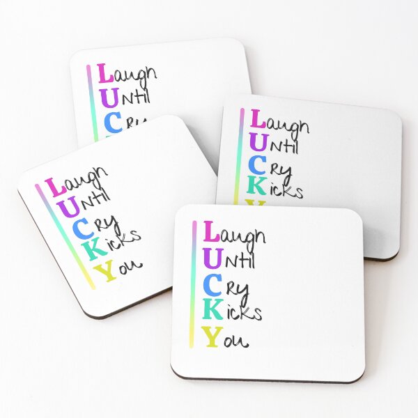 Item preview, Lucky, laugh until cry kicks you  designed and sold by Moonlight-Art-.