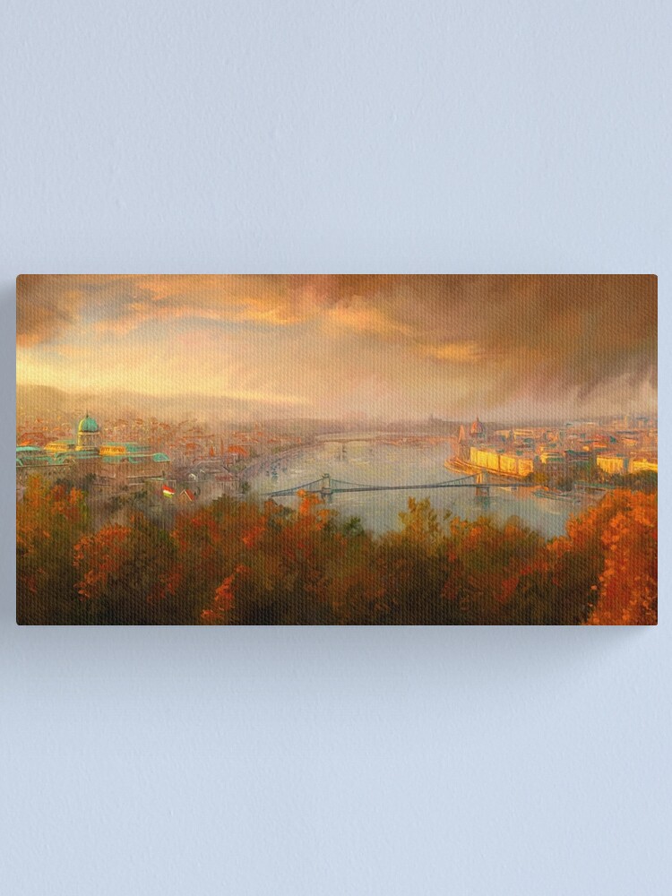 Alternate view of View of Budapest Canvas Print