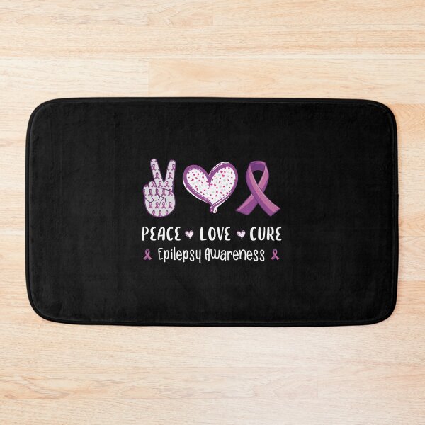 Item preview, Peace Love Cure Epilepsy Awareness Men Women Kids Epilepsy designed and sold by ferminfarflu.