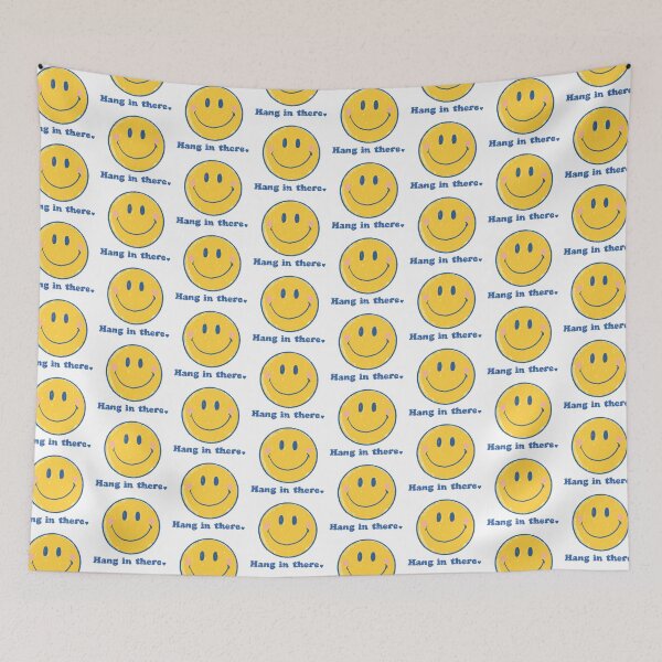 Item preview, CUTE SMILEY HANG IN THERE POCKET DESIGN designed and sold by aydapadi.