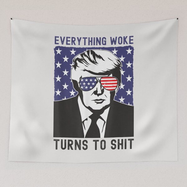 Item preview, Everything Woke Turns To Shit T-Shirt  designed and sold by Blue-Rechard.