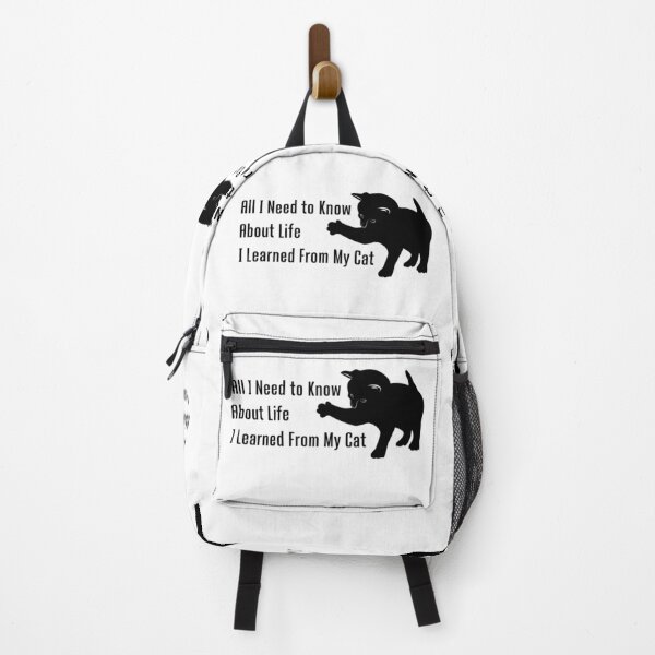 Item preview, One Cat and All I Need to Know About Life I Learned from My Cat Word - Funny designed and sold by Vasabi88.