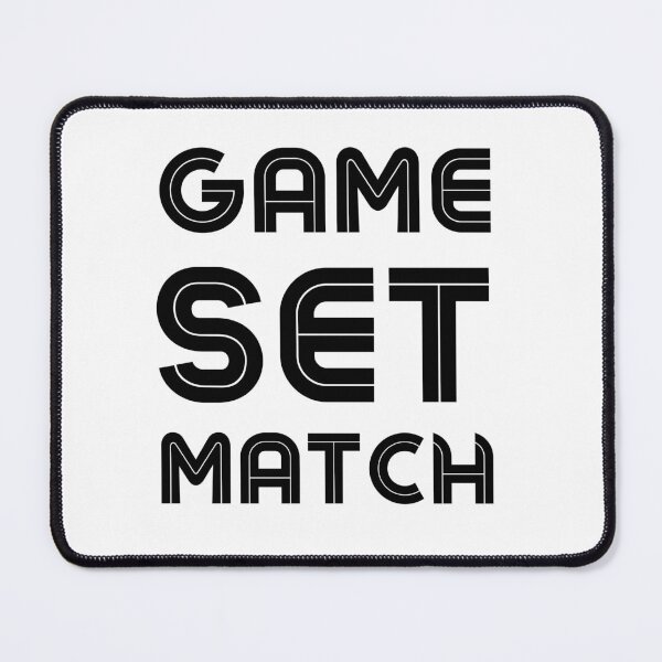 Item preview, GAME SET MATCH v2 BLACK Tennis Channel designed and sold by OutofFocusShop.