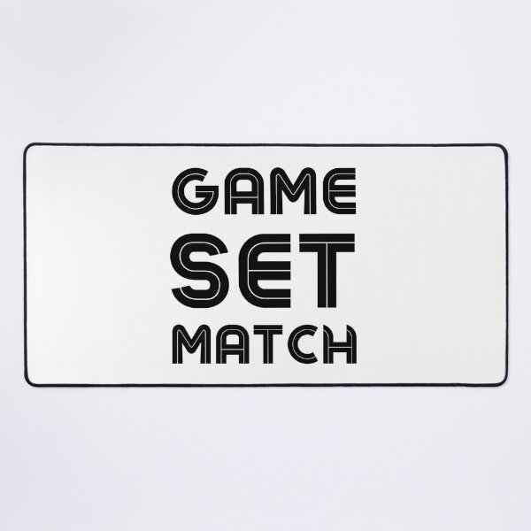 Item preview, GAME SET MATCH v2 BLACK Tennis Channel designed and sold by OutofFocusShop.