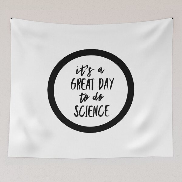 Item preview, It’s a great day to do science in black font on white background designed and sold by UncleStuScience.