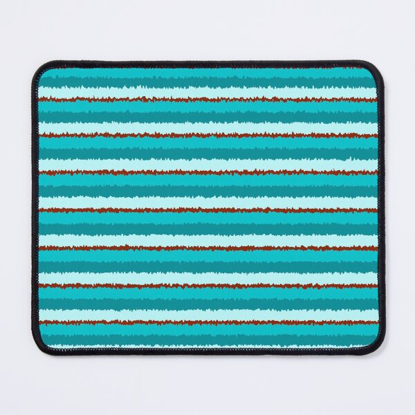 Item preview, Aqua and Red Wobbly Horizontal Lines designed and sold by MarkUK97.