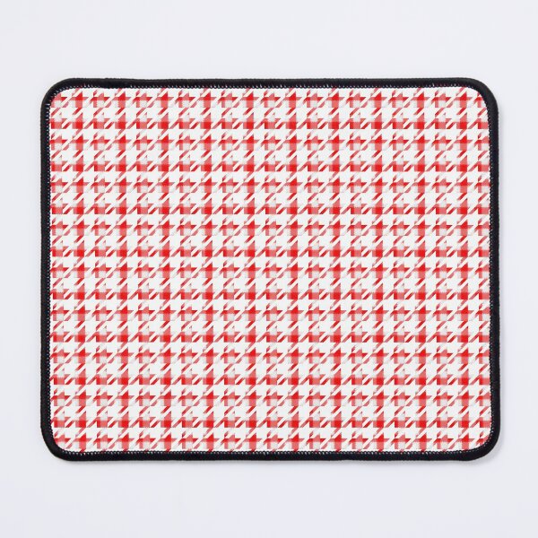 Item preview, Houndstooth Gingham Red and White Weave Pattern designed and sold by MarkUK97.