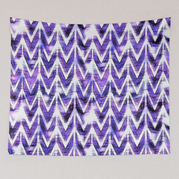 Item preview, Purple on White Grunge Chevrons designed and sold by KirstenStar.