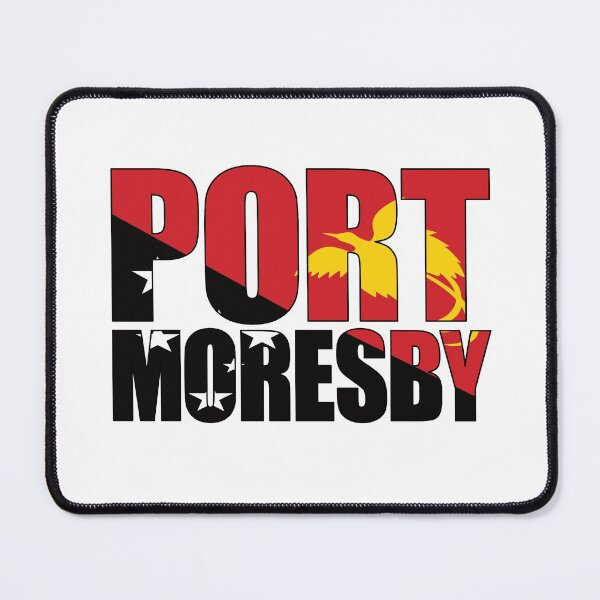 Item preview, Port Moresby with Papua New Guinea Flag designed and sold by PNG-pikinini.