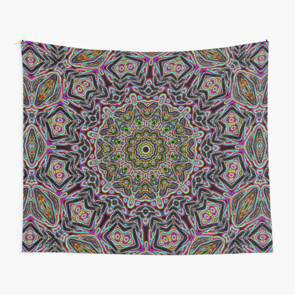 Trippy Psychedelic Acid Designs Tapestry by sarcasticsym Redbubble