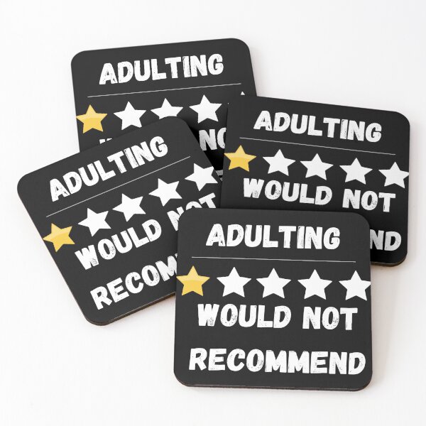 Item preview,   Adulting, would not recommend designed and sold by 77ART.