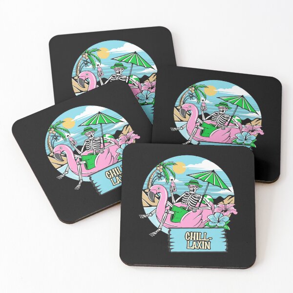 Item preview, Chill-laxin skeleton in a floaty  designed and sold by MOP-tees.