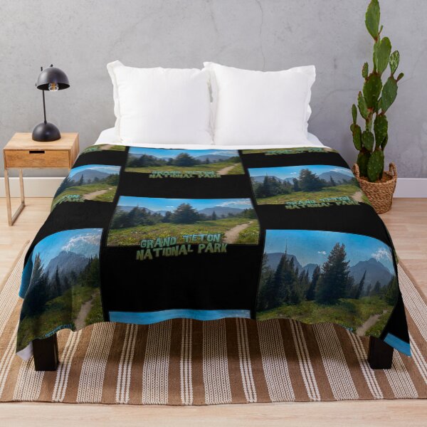 Item preview, Wyoming State Outline (Grand Teton National Park - Taggart Lake Trail) designed and sold by gorff.