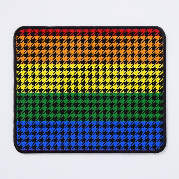 Item preview, Houndstooth Pride on a Black Background designed and sold by MarkUK97.
