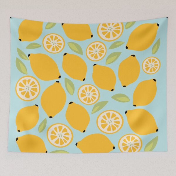 Item preview, yellow lemon pattern  designed and sold by KucingLucu.