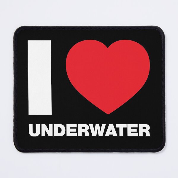 Item preview, I Love Underwater Red Heart designed and sold by Thestarrysky.