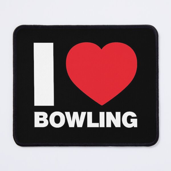 Item preview, I Love Bowling Throw Red Heart designed and sold by Thestarrysky.
